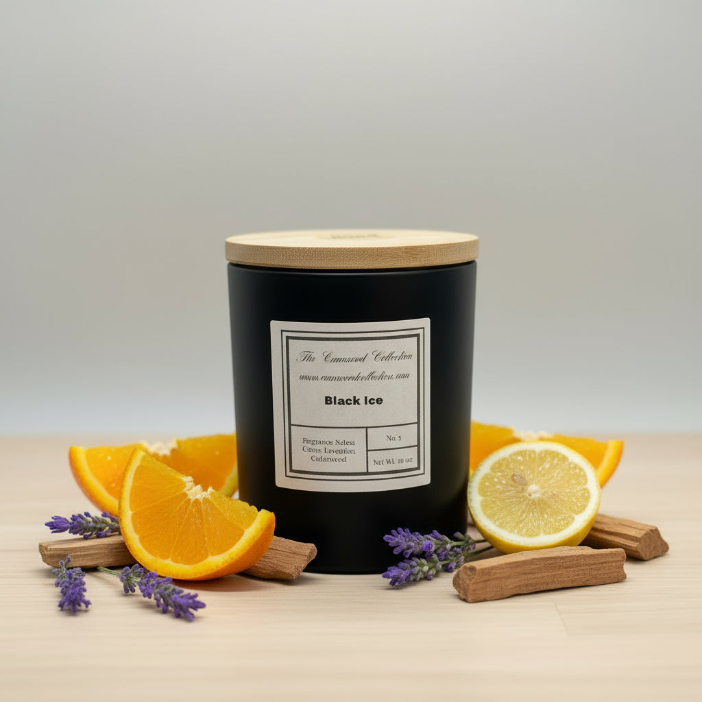 Black Ice Organic Soy Candle