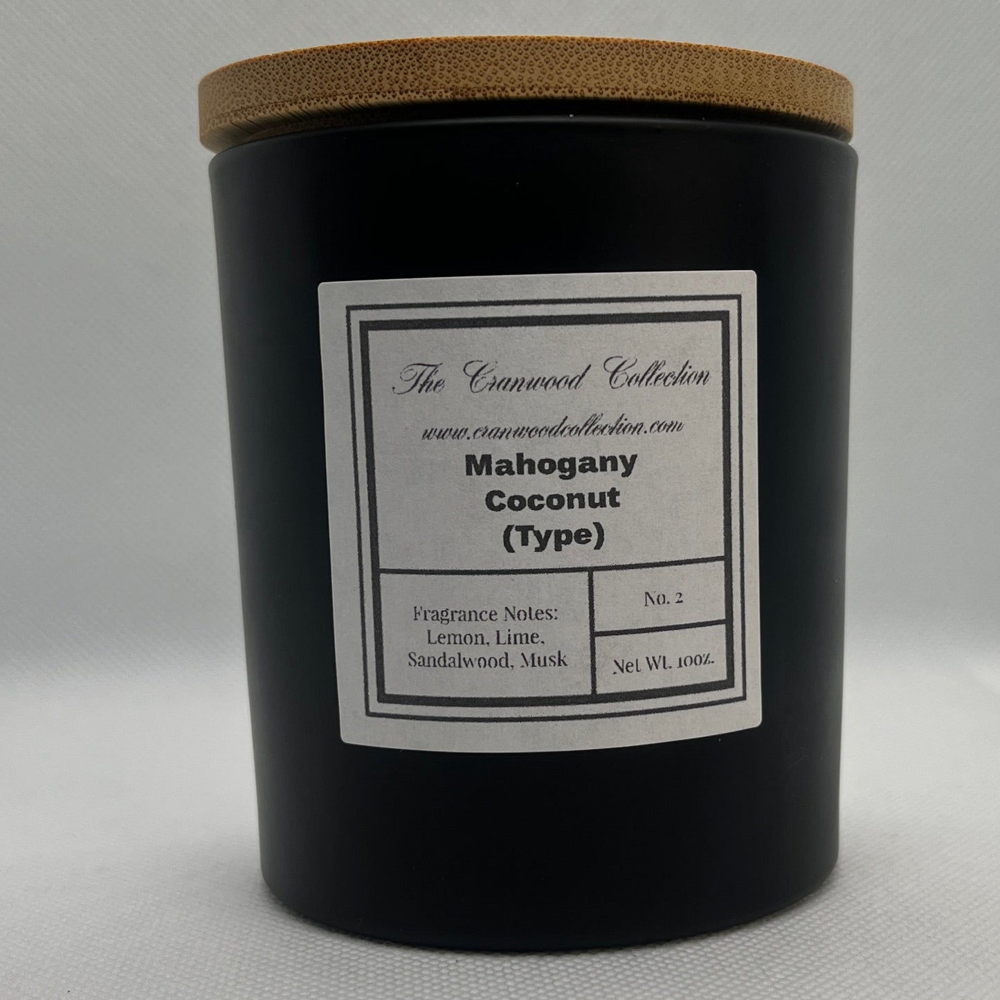 Mahogany Coconut Organic Soy Candle
