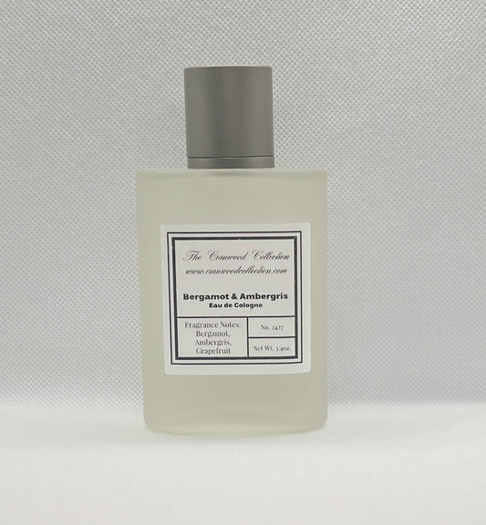 Bergamont & Ambergris Eau de Cologne-3.4oz/100ml.