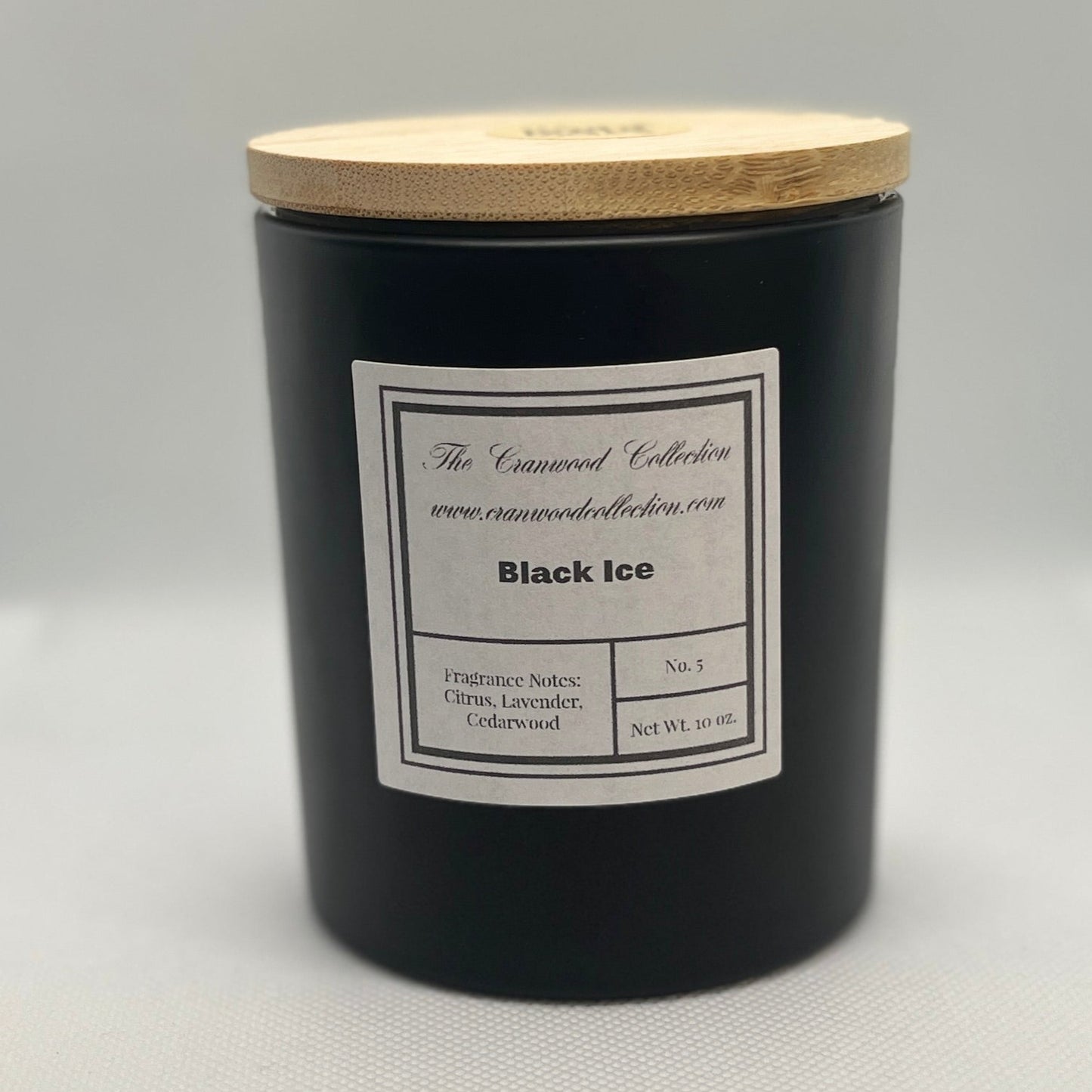 Black Ice Organic Soy Candle