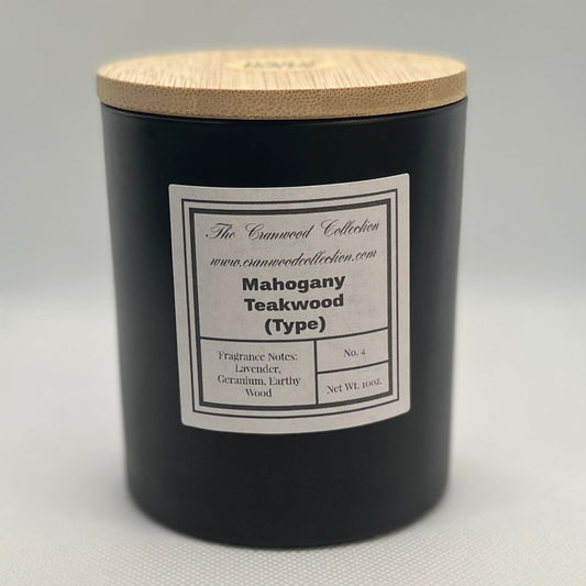 Mahogany Teakwood Organic Soy Candle